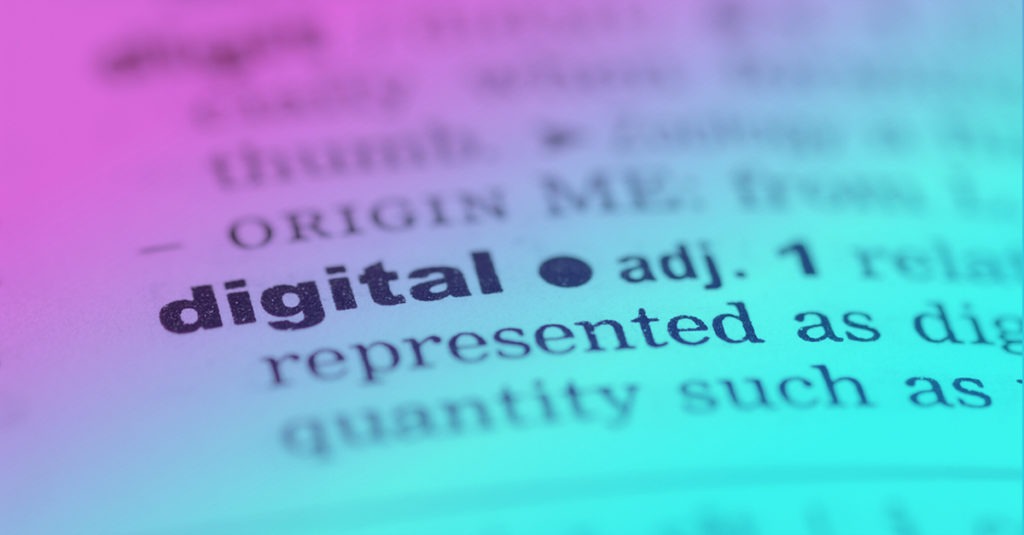 dictionary defining the word digital