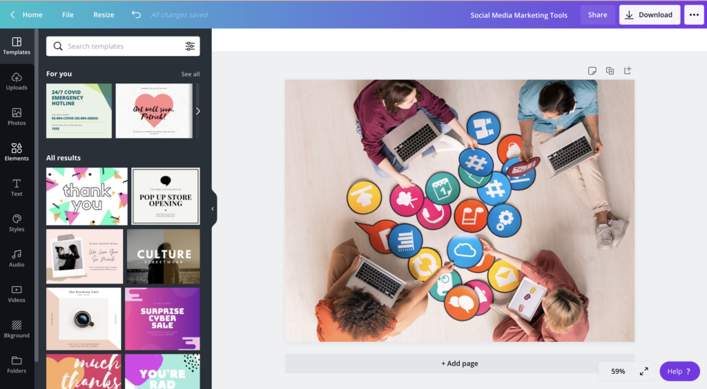 A screenshot of a blog image from social media marketing tool Canva